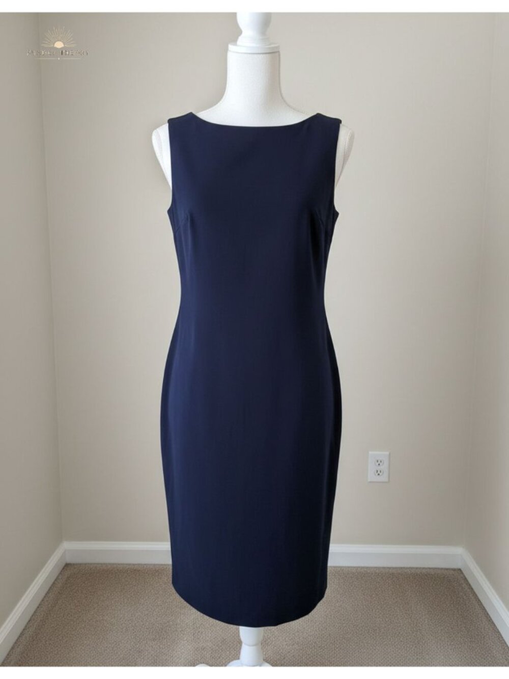 Sleeveless Sheath Midi Dress Business Work Office